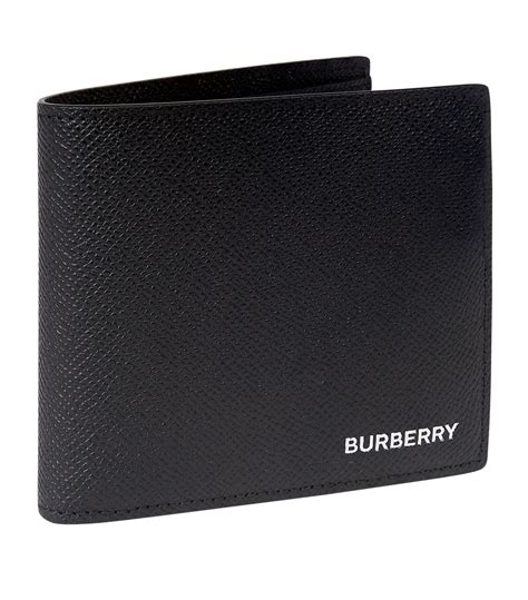 burberry grainy leather international bifold wallet|burberry wallet men's price.